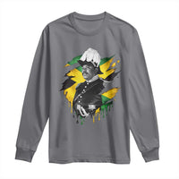Marcus Garvey Jamaican National Hero Long Sleeve Shirt African American Heritage