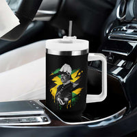 Marcus Garvey Jamaican National Hero Tumbler With Handle African American Heritage