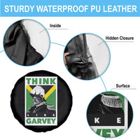 Pan Africanism Think Like Garvey Spare Tire Cover Marcus Garvey Jamaica Flag
