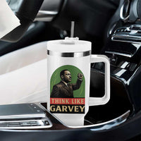 Think Like Garvey Tumbler With Handle Civil Rights Leader Gift