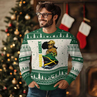 Marcus Garvey Jamaica Pride Ugly Christmas Sweater One God One Aim One Destiny