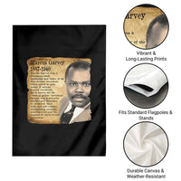 Marcus Garvey Garden Flag Strong Black History Leader