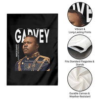 Vintage Black History Hero Marcus Garvey Garden Flag Black Pride