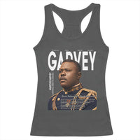 Vintage Black History Hero Marcus Garvey Racerback Tank Top Black Pride