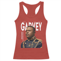 Vintage Black History Hero Marcus Garvey Racerback Tank Top Black Pride