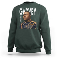 Vintage Black History Hero Marcus Garvey Sweatshirt Black Pride