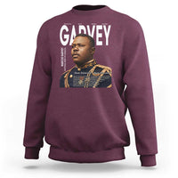 Vintage Black History Hero Marcus Garvey Sweatshirt Black Pride