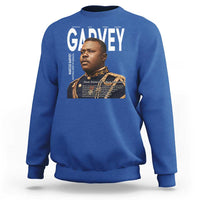 Vintage Black History Hero Marcus Garvey Sweatshirt Black Pride