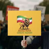Patriotic Iranian Pride Gift Protest Sign Make Iran Great Again