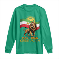 Patriotic Iranian Pride Gift Long Sleeve Shirt Make Iran Great Again