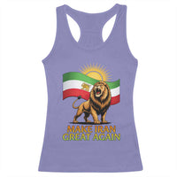 Patriotic Iranian Pride Gift Racerback Tank Top Make Iran Great Again
