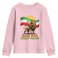 Patriotic Iranian Pride Gift Youth Sweatshirt Make Iran Great Again