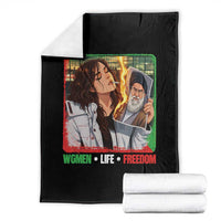 Woman Life Freedom Throw Blanket Free Iran Movement Gift For Iranian Women