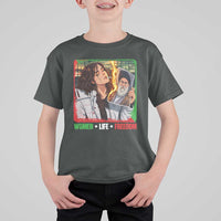 Woman Life Freedom T Shirt For Kid Free Iran Movement Gift For Iranian Women