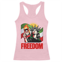 Woman Life Freedom Racerback Tank Top Free Iran Protest Resistance Movement