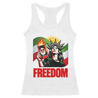 Woman Life Freedom Racerback Tank Top Free Iran Protest Resistance Movement