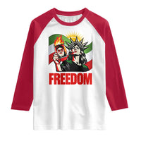 Woman Life Freedom Raglan Shirt Free Iran Protest Resistance Movement