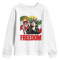 Woman Life Freedom Youth Sweatshirt Free Iran Protest Resistance Movement