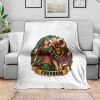 Woman Life Freedom Throw Blanket Iranian Women Resistance Pride