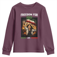 Iran Womens Protest Youth Sweatshirt Freedom For Iran Resistance Movement