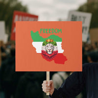 Freedom Iran Protest Sign Patriotic Persian Lion Resistance Movement Gift