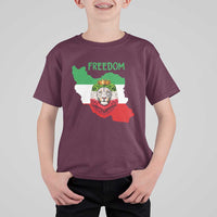 Freedom Iran T Shirt For Kid Patriotic Persian Lion Resistance Movement Gift