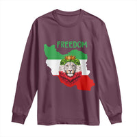 Freedom Iran Long Sleeve Shirt Patriotic Persian Lion Resistance Movement Gift