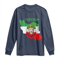Freedom Iran Long Sleeve Shirt Patriotic Persian Lion Resistance Movement Gift