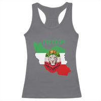 Freedom Iran Racerback Tank Top Patriotic Persian Lion Resistance Movement Gift