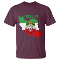 Freedom Iran T Shirt Patriotic Persian Lion Resistance Movement Gift