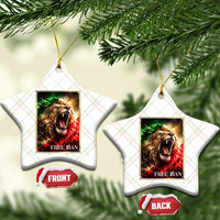 Free Iran Lion Ceramic Ornament Freedom Resistance Solidarity Movement Gift
