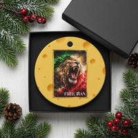 Free Iran Lion Ceramic Ornament Freedom Resistance Solidarity Movement Gift