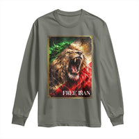 Free Iran Lion Long Sleeve Shirt Freedom Resistance Solidarity Movement Gift