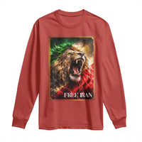 Free Iran Lion Long Sleeve Shirt Freedom Resistance Solidarity Movement Gift