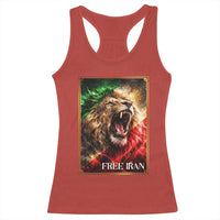 Free Iran Lion Racerback Tank Top Freedom Resistance Solidarity Movement Gift