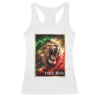 Free Iran Lion Racerback Tank Top Freedom Resistance Solidarity Movement Gift