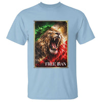 Free Iran Lion T Shirt Freedom Resistance Solidarity Movement Gift