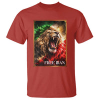 Free Iran Lion T Shirt Freedom Resistance Solidarity Movement Gift