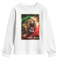 Free Iran Lion Youth Sweatshirt Freedom Resistance Solidarity Movement Gift