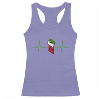 Free Iran Racerback Tank Top Patriotic Heartbeat Flag Movement Gift