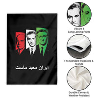 Pahlavi Kings Of Iran Garden Flag Iran Is Our Temple Patriotic Resistance
