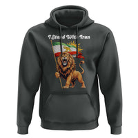 I Stand With Iran Hoodie Freedom Lion Patriotic Resistance Gift