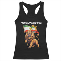 I Stand With Iran Racerback Tank Top Freedom Lion Patriotic Resistance Gift