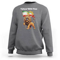I Stand With Iran Sweatshirt Freedom Lion Patriotic Resistance Gift