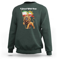 I Stand With Iran Sweatshirt Freedom Lion Patriotic Resistance Gift