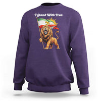 I Stand With Iran Sweatshirt Freedom Lion Patriotic Resistance Gift