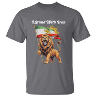 I Stand With Iran T Shirt Freedom Lion Patriotic Resistance Gift