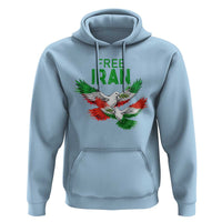 Iranian Flag Peace Doves Hoodie Free Iran Freedom Statement Gift