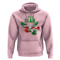 Iranian Flag Peace Doves Hoodie Free Iran Freedom Statement Gift