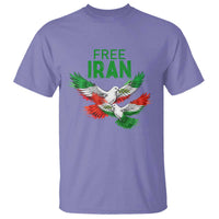 Iranian Flag Peace Doves T Shirt Free Iran Freedom Statement Gift